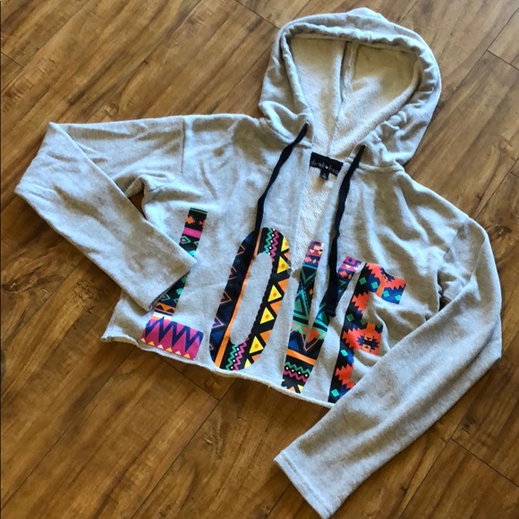 Derek Heart Other - Derek heart crop top hoodie